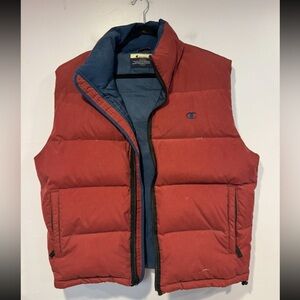 Red vintage heavyweight Champion vest‎